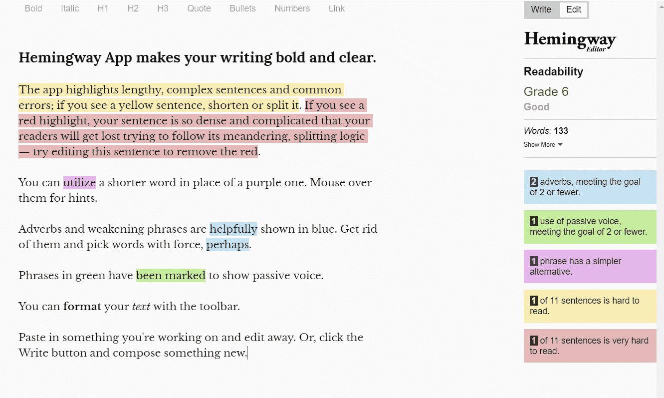 WorkMonger Professional Development - Career Advice Blog: Hemingway App - Improve Your Writing Skills