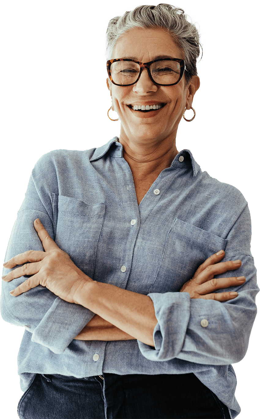 Woman smiling